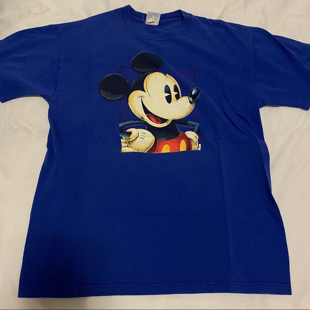 Mickey Mouse vintage 90s royal blue shirt
